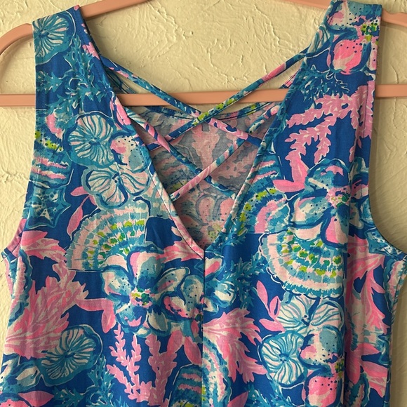 NWT Lilly Pulitzer Caicos Dress UPF 50+ calypso coast Small - Picture 3 of 4